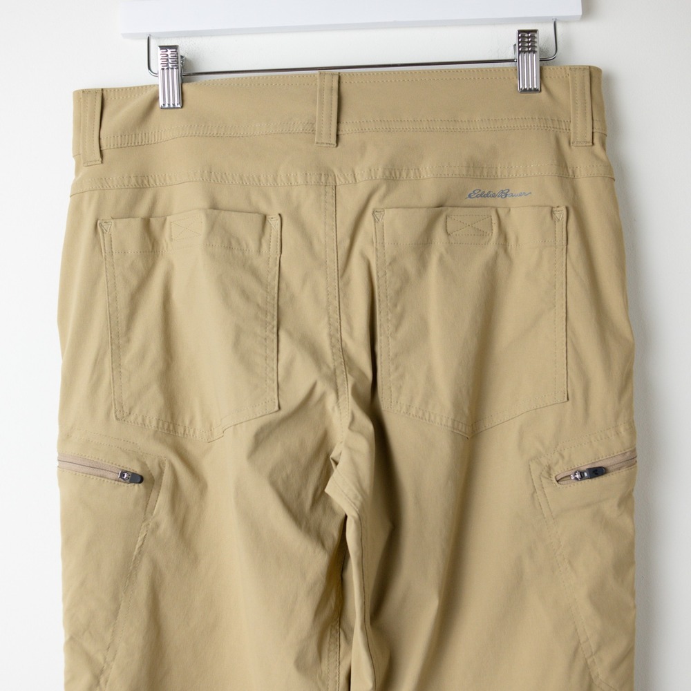 Eddie Bauer Ascend Pants Mens 32x30 Tan Hiking Outdoors Gorpcore Hiking Cargo - Picture 6 of 12
